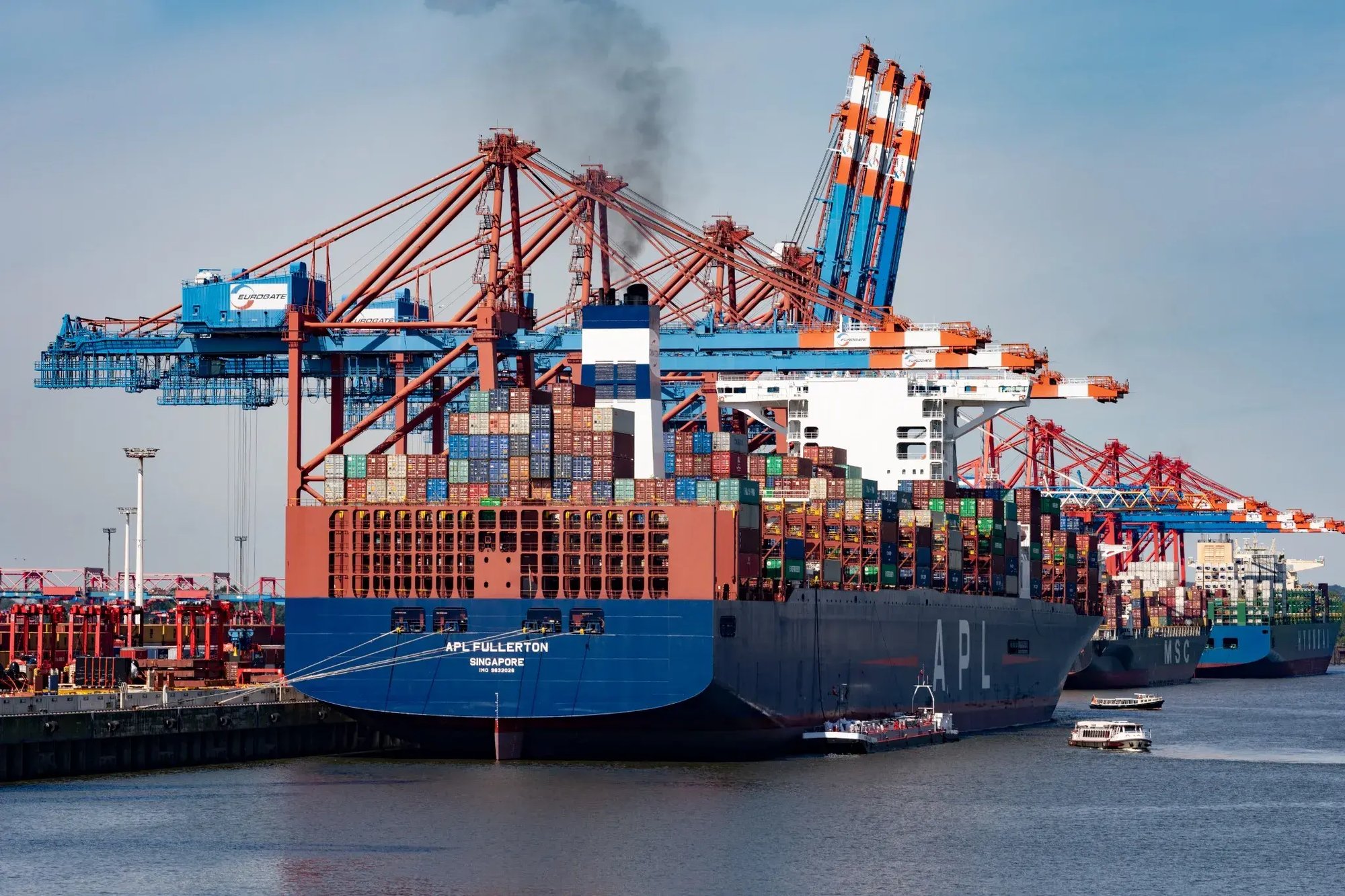 Hamburg Schiff Hafen Helsberg