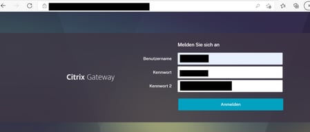 Citrix Gateway Anmeldung